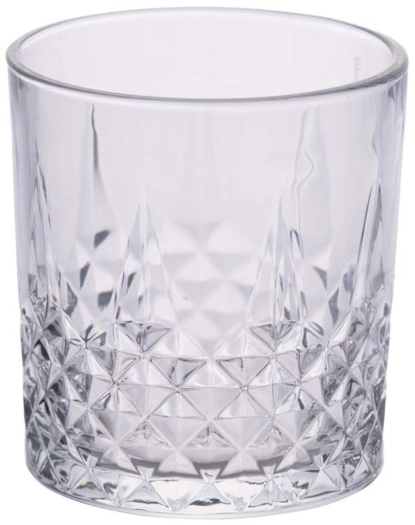 Glas Vintage shortdrink helder 30 cl - fijne print