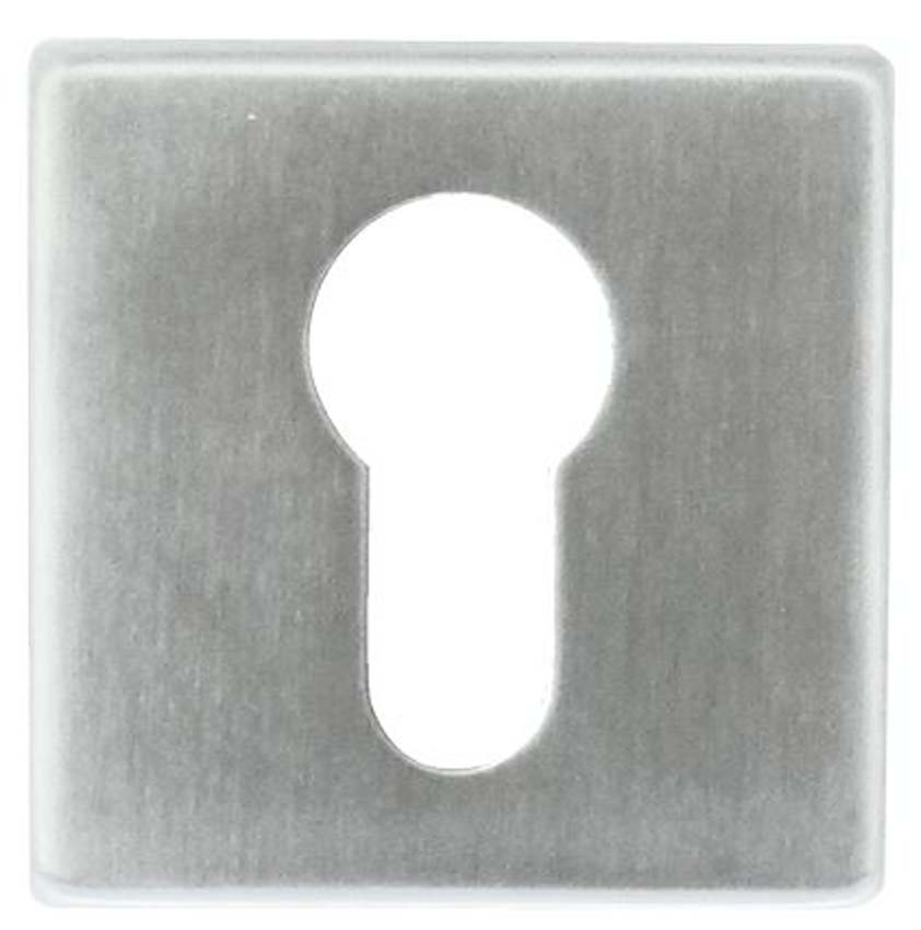 Cylinderplaatje pro Square shape inox plus