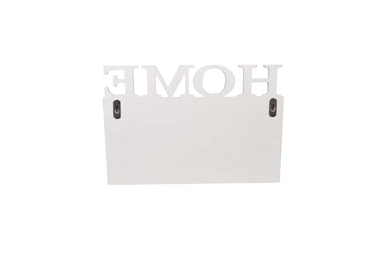 Etagère Home métal/bois blanc 40x27x20cm