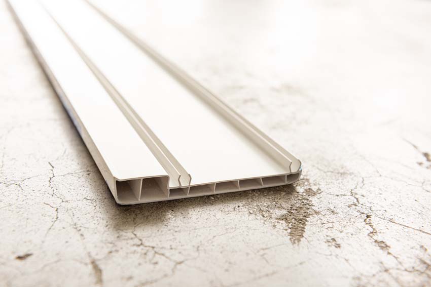 Omlijsting/chambrant PVC Wit 10cmx3m
