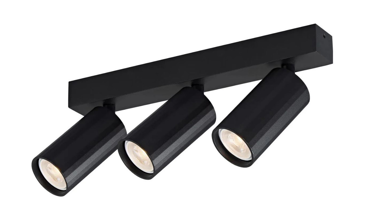 Spot en saillie - noir - 15,4x3x11cm - MR11 - 3x35W - ampoules non incluses