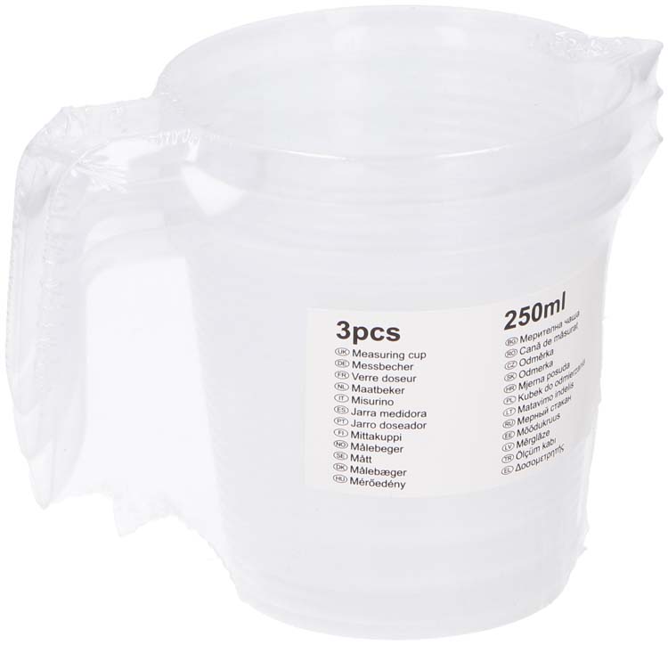 Verre doseur 3x250 ml 13x9x8 cm