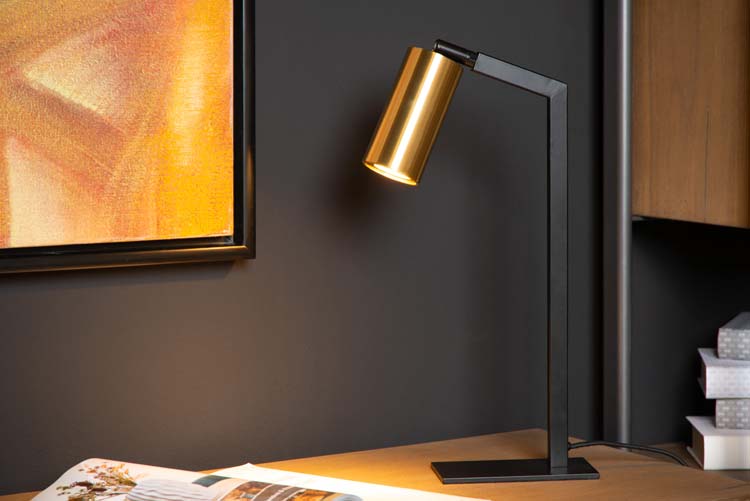 Lucide SYBIL - Lampe de table - 1xGU10 - Noir