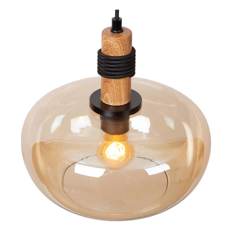 Lucide ILONA - Suspension - Ø 30 cm - 1xE27 - Ambre