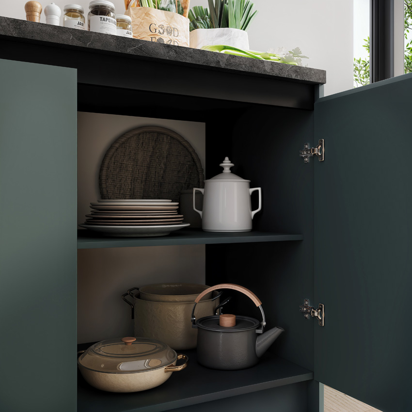 Keuken Berlin groen 273cm - zonder toestellen