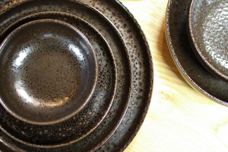 Assiette creuse Tabo Chocolate 22 x H 5 cm