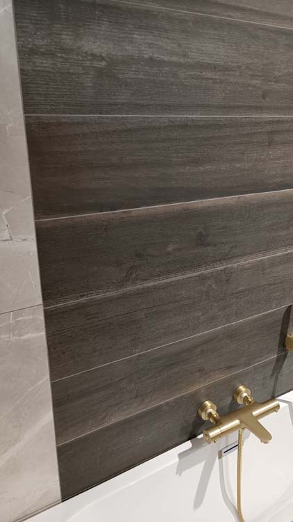 Carrelage Barista darkbrown rt 20 x 120 cm