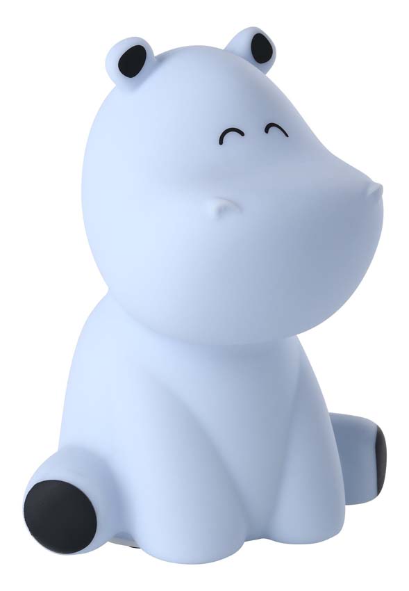 Lampe de table Hippopotame - Blanc - H15cm - Non dimmable - LED - 1x5W - RGB/3000K - USB