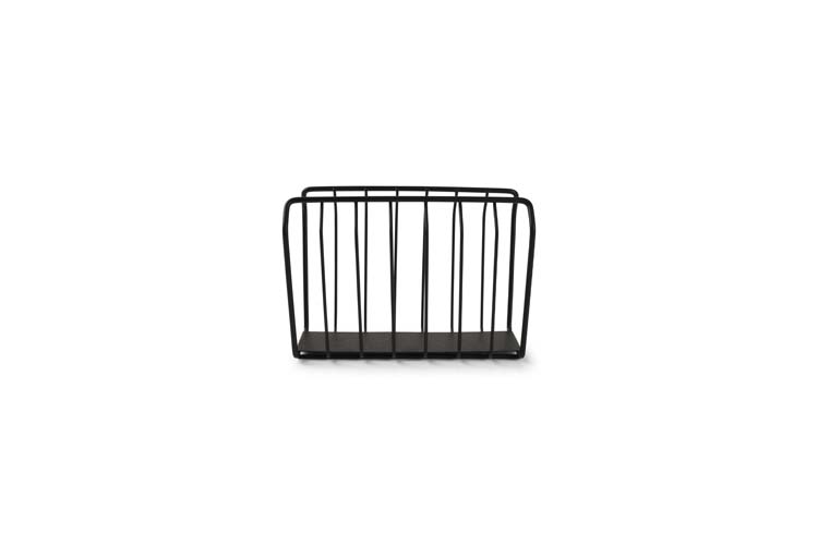 Porte-serviettes Loft noir 15 x 7 x 11 cm