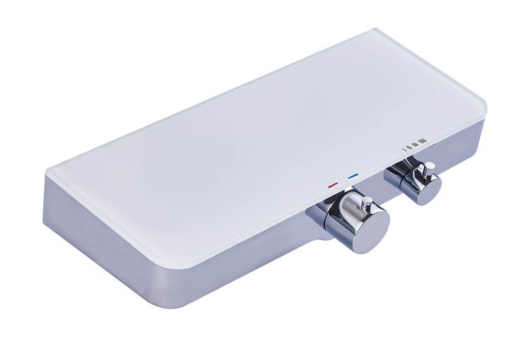 Robinet de douche Olfa thermostatique chrome/blanc