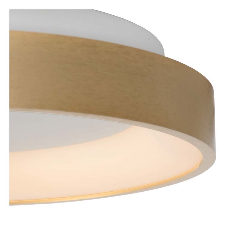 Plafonnier - Ø 28 cm - LED Dim. - 1x21W 2700K - Or Mat / Laiton