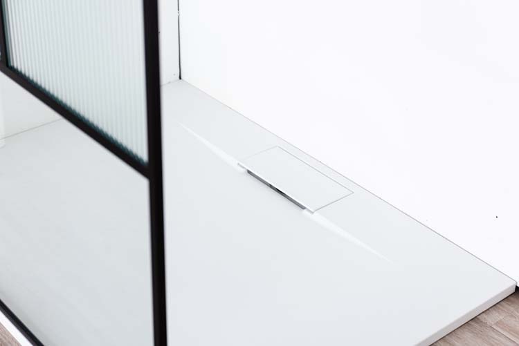 Douchebak Myo SMC mat wit leisteenlook 120x90cm