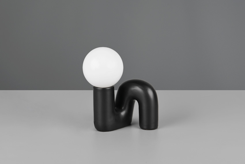 Lampe de table Quinn - noir - H21,5cm - G9 - 1x5W - ampoule excl.