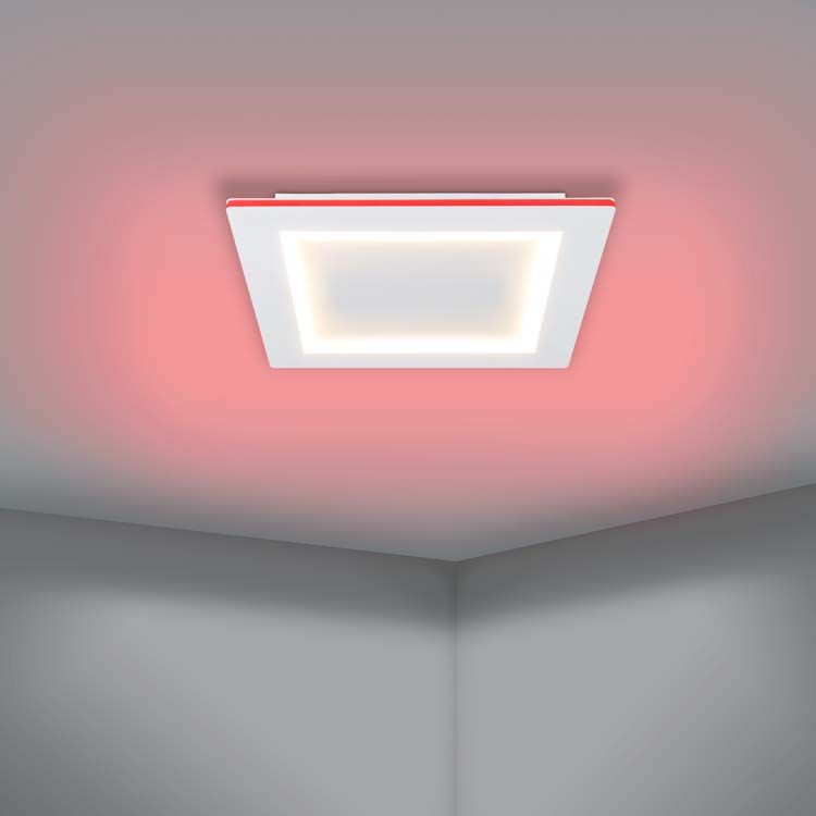 Plafonnier - blanc - 45x45cm - dimmable - LED - 1x27,9W - 2700-6500K + RGB