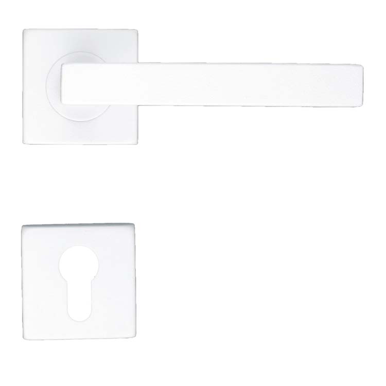 Poignée de porte pro tivoli 16mm blanc rosace cylindre