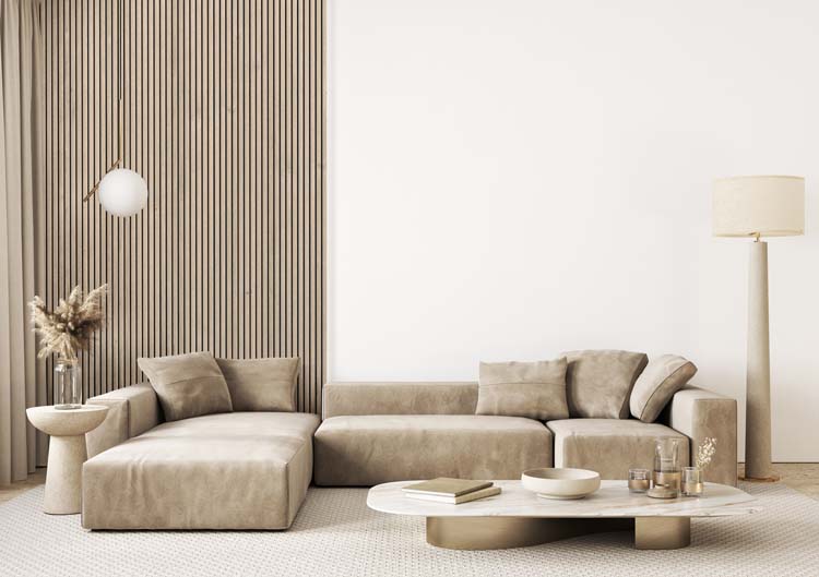 Decoratief wandpaneel Line Up 20x300x2770 licht naturel