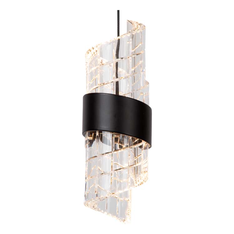 Suspension - noir - Ø25cm - LED - 3x7,8W - 2700K