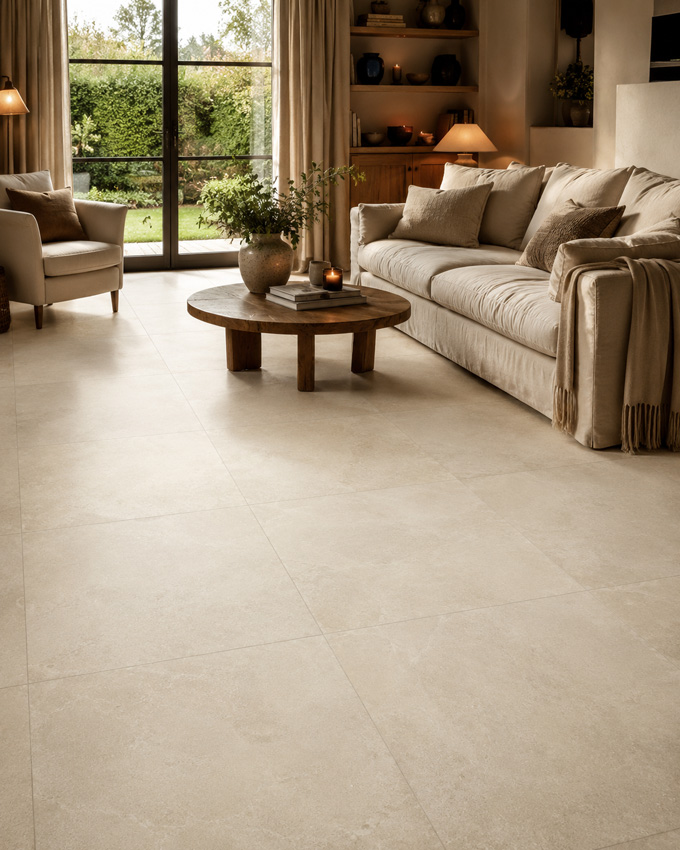 Vloer- en wandtegel Fusion beige 60x60cm