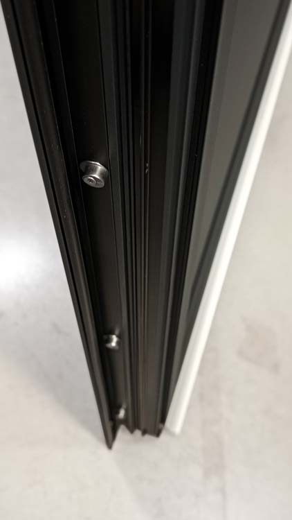 Buitendeur alu Faro zwart R 960X2180 mm