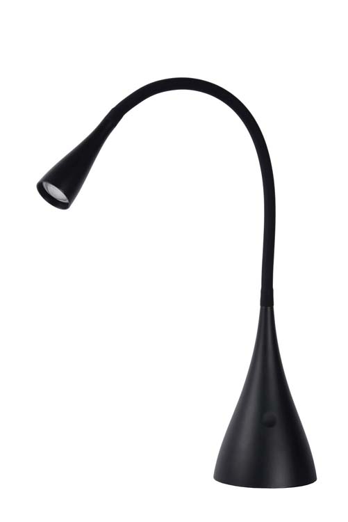 Lucide ZOZY - Bureaulamp - LED Dimb. - 1x3W 3000K - 3 StepDim - Zwart