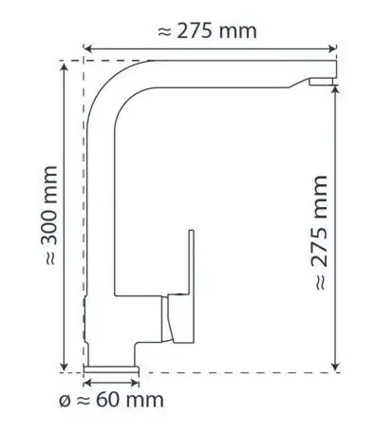 Robinet de cuisine Florence chrome