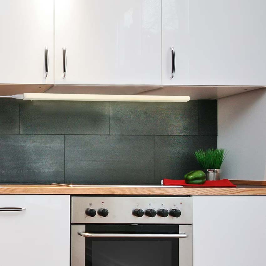 Éclairage de cuisine - blanc - 87,3cm - LED - 10W - 4000K - raccordable
