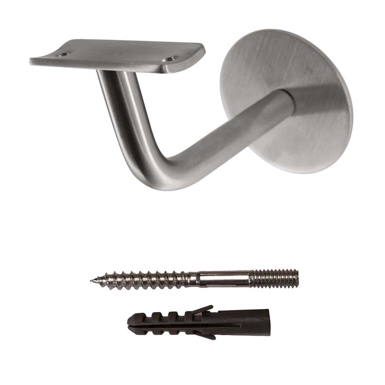 Support main courante rond inox plus