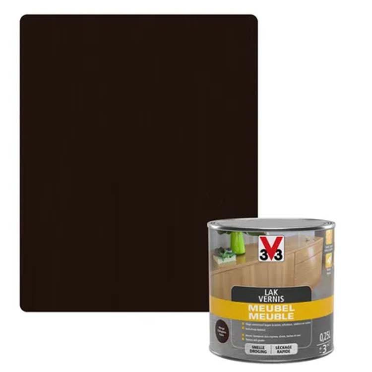 V33 meubelvernis Deco wengé zijdeglans 0,25L