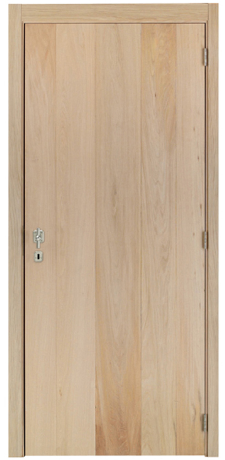 Porte intérieure complète chêne plaqué 201,5x83cm robusto réversible + châssis 16,5cm