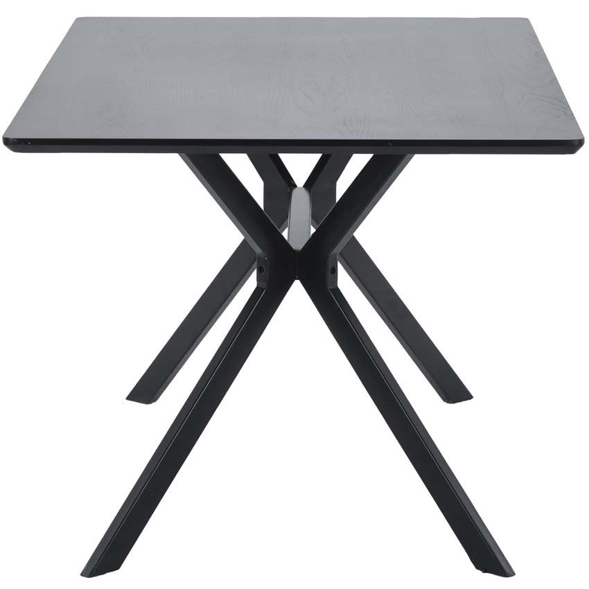 Tafel Tim uit MDF rechthoekig zwart 160x90cm