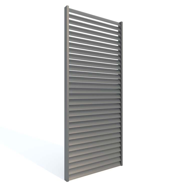 Cloison de claire voie horizontal pour pergola Soler antra 100cm