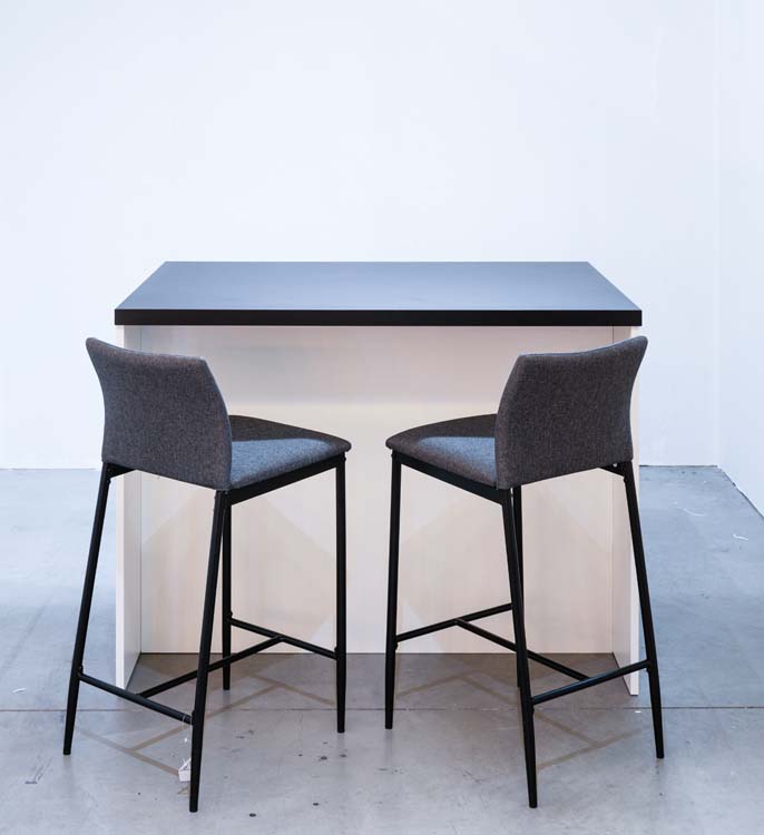 Keukeneiland Plenti wit/zwart 124,5cm