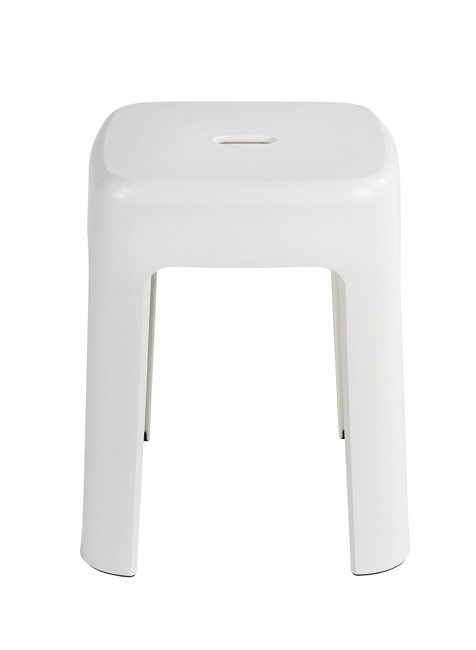 Badstoel Wenko Alaska 37x37x45,5cm wit