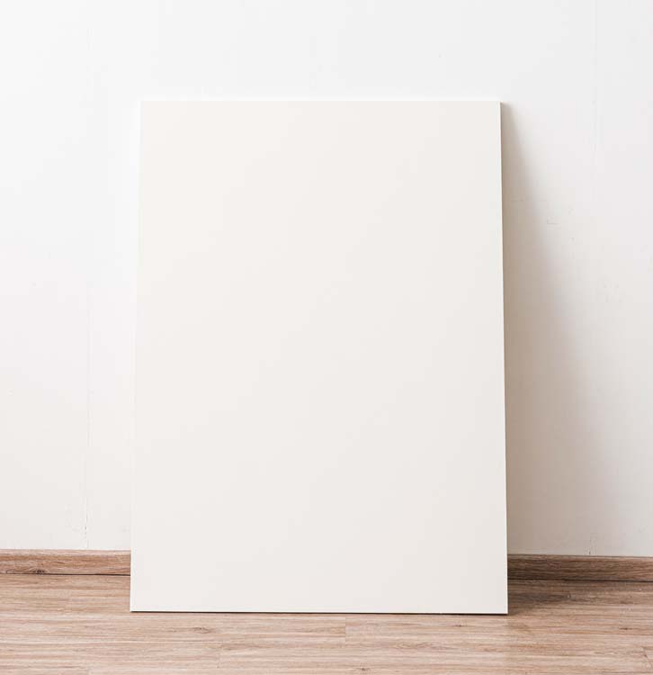 Achterwand voor keukeneiland Plenti wit 120cm