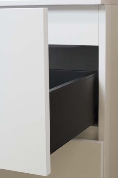 Badkamermeubel Puro mat wit hangend met dubbele wastafel mat wit 140cm