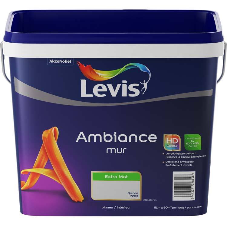 Levis muurverf Ambiance mur extra mat 5l quinoa