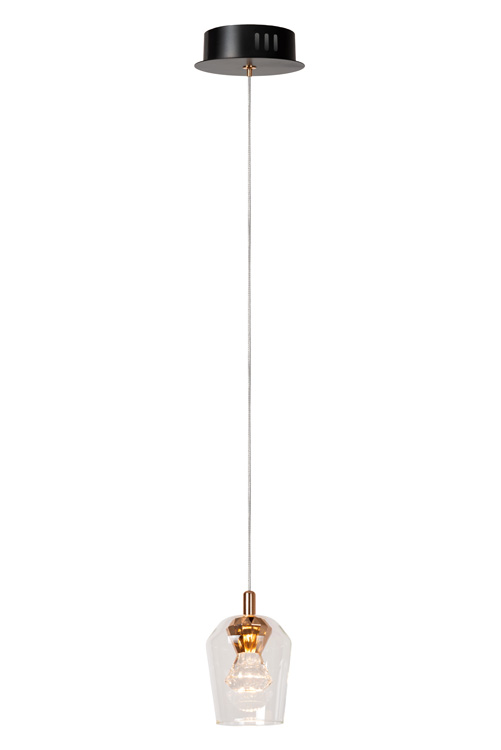 Suspension - transparent - Ø12cm - dimmable - LED 1x4W - 2700K
