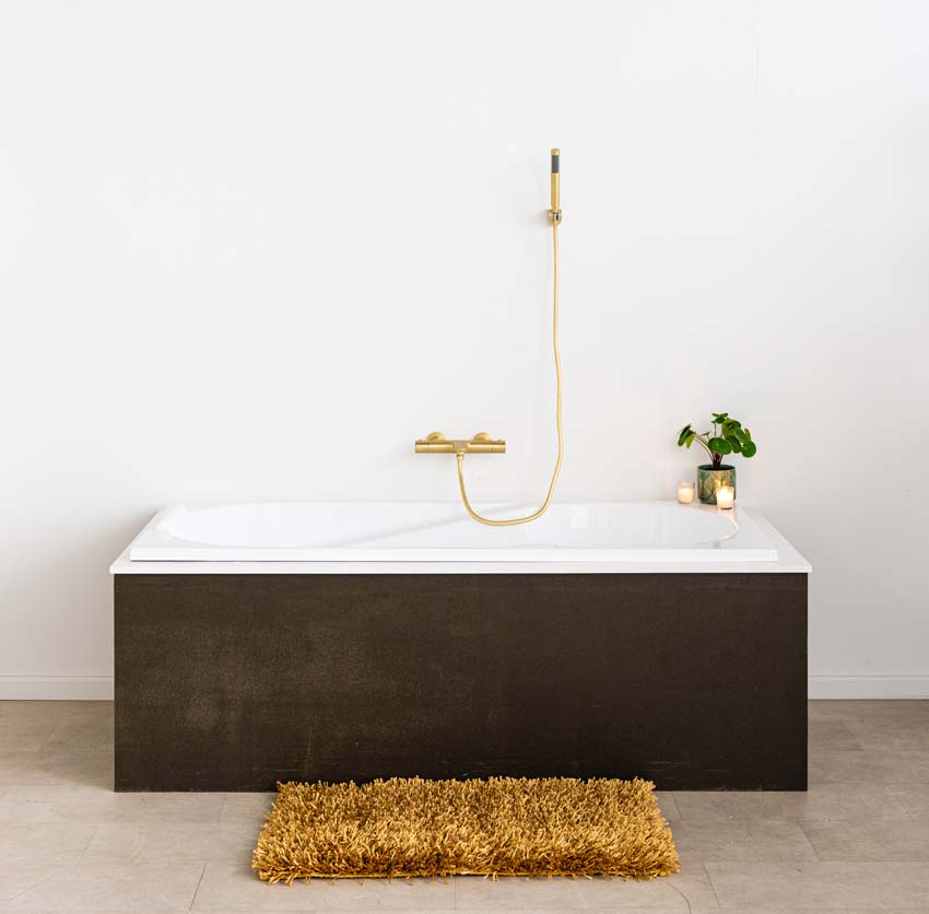 Baignoire encastrable Cora blanc brillant ergonomique 180x80cm