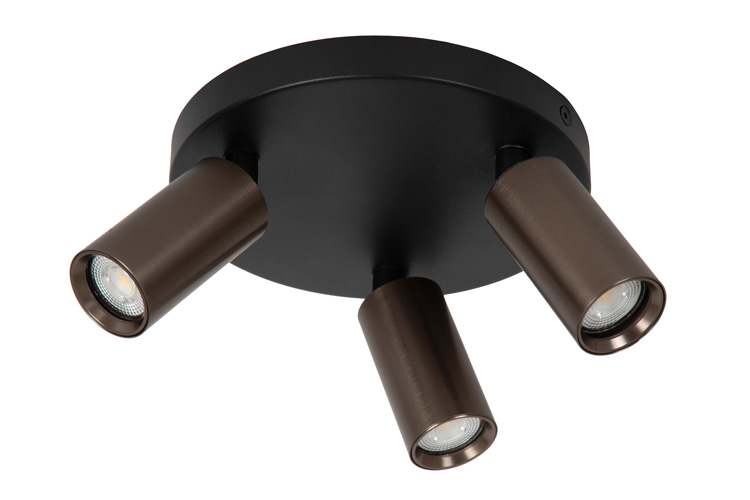 Spot plafond Zen - café - Ø18cm - 3xGU10