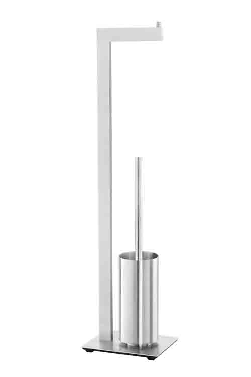 Zack Linea toiletbutler mat roestvrij staal H72.5 cm