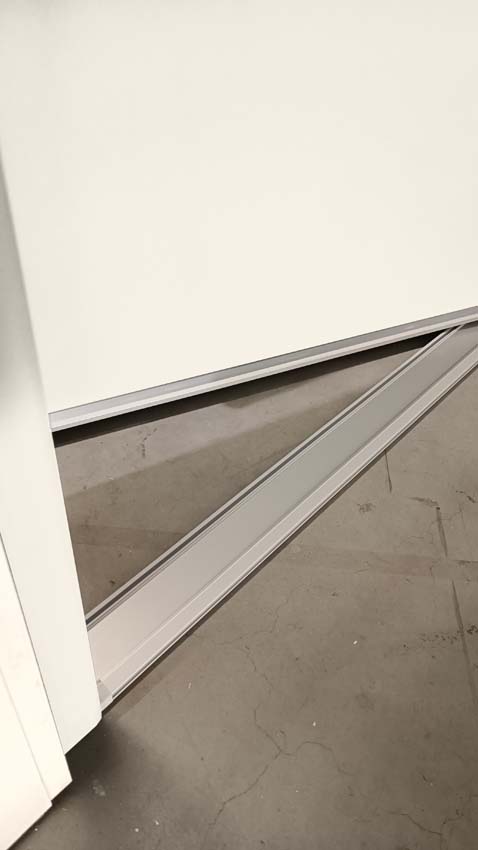 Buitendeur pvc inbraakwerend met alu afwerking Varno wit B980 X H2180 mm L