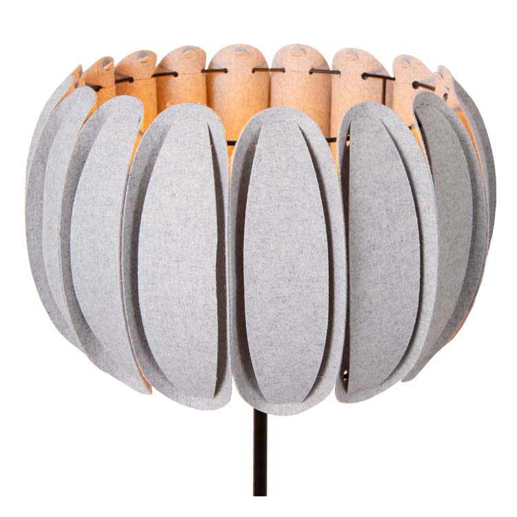 Lucide SPENCER - Lampadaire - Ø 40 cm - 1xE27 - Gris