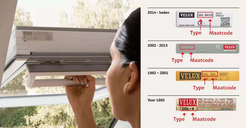 Rolgordijn Velux verduisterend handbediend wit MK06 1025S