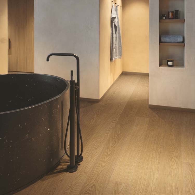 Vinyl Quick-step alpha vinyl small planks 4mm cacaobruine eik Vinyl Quick-step alpha vinyl small planks 4mm cacaobruine eik