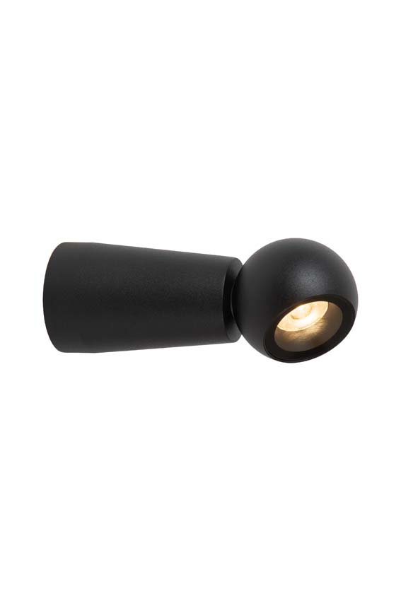 Applique murale pour salle de bains - LED - 1x6W 2700K - IP54 - Noir