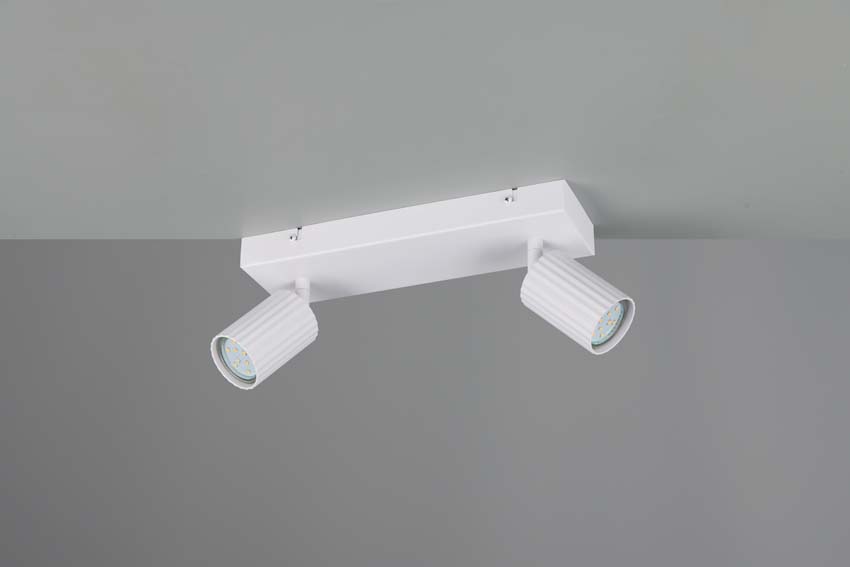 Spot en saillie - Blanc - 30x9x14,5cm - Dimmable - GU10 - 2x10W