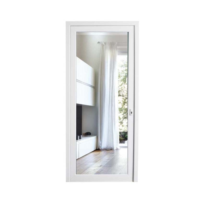 Buitendeur pvc wit helder glas R MW