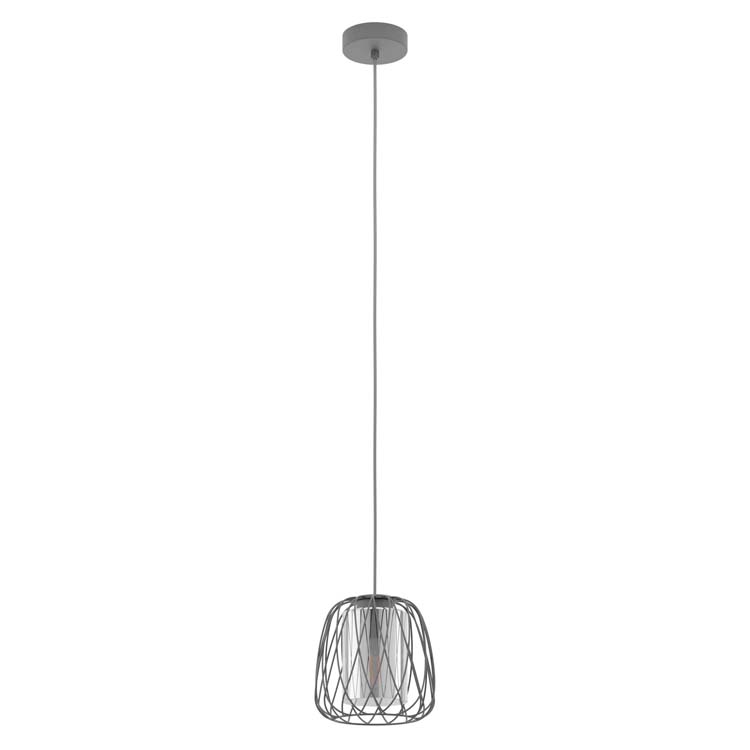 Hanglamp zwart/fume E27 40W