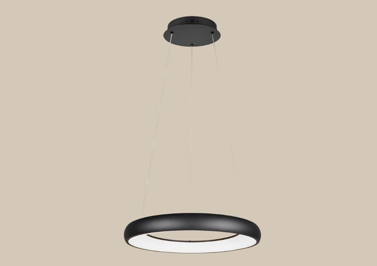 Suspension - noir - Ø62x150cm - dimmable - LED - 1x38W - 2300-4000K