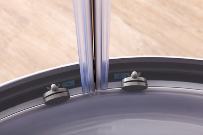 Douchecabine Adam hoek zwart schuifdeuren 100x100x215cm